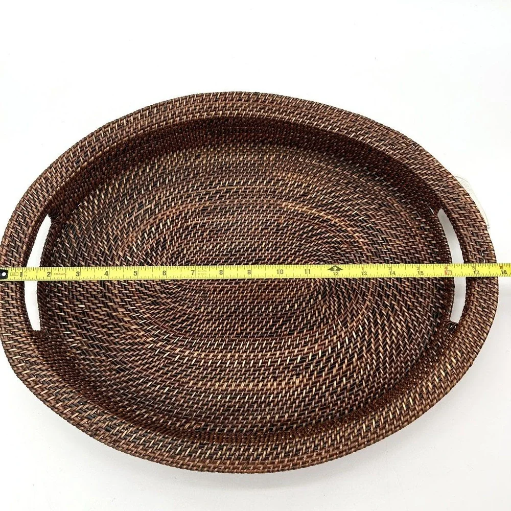 Southern Living Dillard's Oval Serving Tray Woven Nito Vine 18 Inch NWT